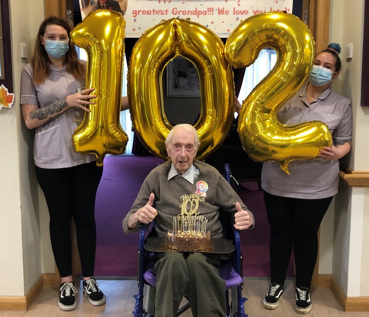 St Ives care home resident celebrates 102nd birthday